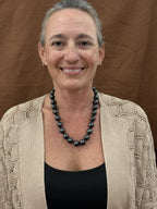 Large 14mm Tahitian cultured pearl necklace shown worn